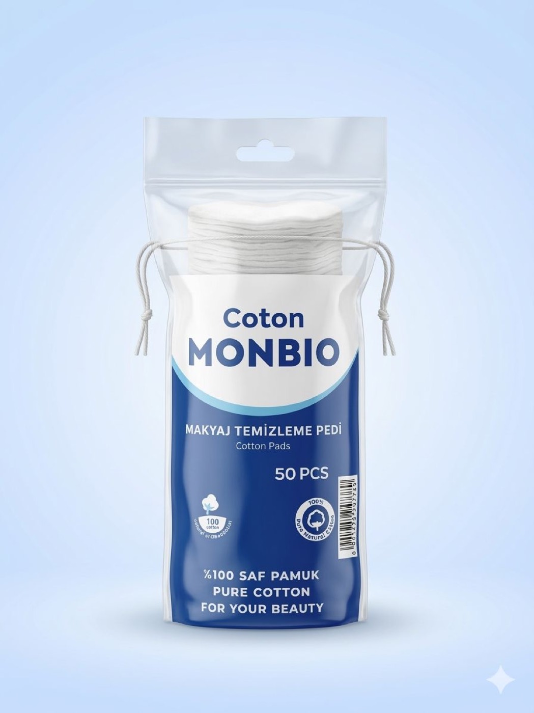 Disques Démaquillants Monbio — 50 PCS